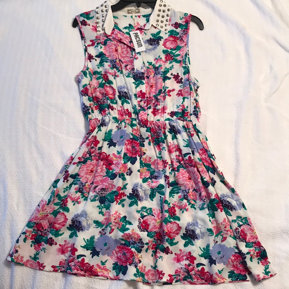 Pacsun floral studded dress